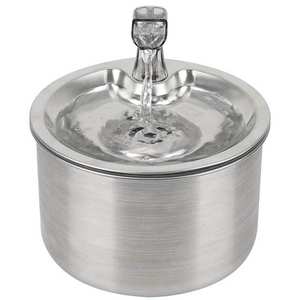 Comedero de Acero Inoxidable para Mascotas, Perros y Gatos, Antideslizante, Redondeado, Plateado, Ly 004 - Product Image 2