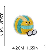 Kawaii Lop Eared Bunny opstrijkbare borduurpatch Leuke cartoon konijn applique patch voor kleding rugzak hoed diy ambacht