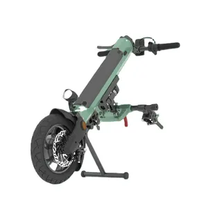 Trọng lượng nhẹ có thể gập lại Xe Lăn Điện handcycle điện xe đạp 12/16in bánh xe cho điện