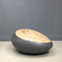 Pot de fleurs créatif de luxe américain en fibre de verre, grand pot ovale écologique pour l'intérieur, idéal pour la maison, l'hôtel, le jardin, le centre commercial, Art Déco