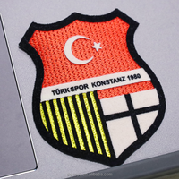 Patchs thermocollants personnalisés écologiques, impression par transfert thermique, patchs de football 3D colorés, patchs floqués avec logo d'équipe pour vêtements