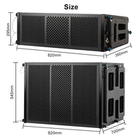 BA210 Double 10 Pouces Système de Sonorisation Line Array Professionnel Actif Passif Enceinte de Sonorisation Line Array Double 10