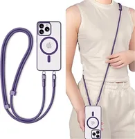 Lanière universelle pour téléphone portable à double boucle, sangle de poignet anti-perte pour extérieur, clips en acier inoxydable, bandoulière longue 130 cm