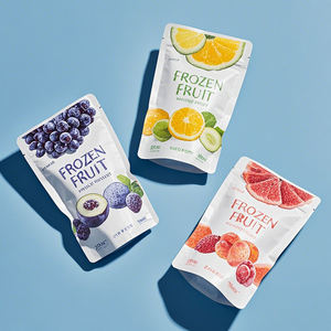Sacchetto di alta qualità per uso alimentare stampato personalizzato Stand Up <span class=keywords><strong>Packaging</strong></span> per la lavorazione degli alimenti sacchetto di frutta secca congelata - Product Image 2