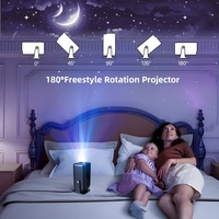 Usine F14 Mini Portable 1080P 300Ansi lumens 4K Full HD LED LCD Flip Home Cinéma Vidéo Cinéma Film Android Projecteur
