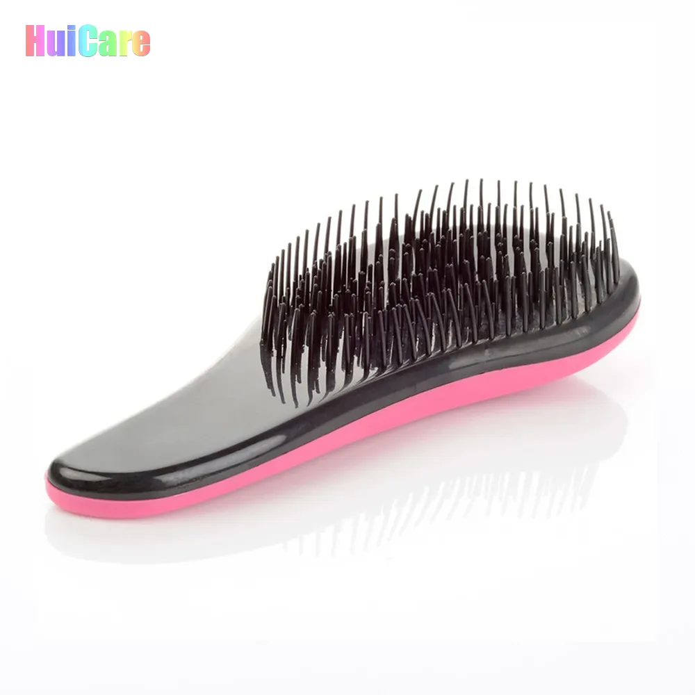 Brosse démêlante pour femmes, rouge noir et blanc, émêlante, pour cheveux bouclés