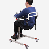 CHUAGNEN Modèle 01 Chaise de transfert multifonctionnelle avec fonction de levage, utilisation à domicile et en voiture, en acier, manuelle, pour l'assistance et la rééducation des patients