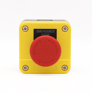 Interruptor de botón pulsador de parada de emergencia caja de Control de cabeza De Seta para equipo elevador una caja cerrada 1 Holes22mm Caixa 1 Furos 22mm - Product Image 4