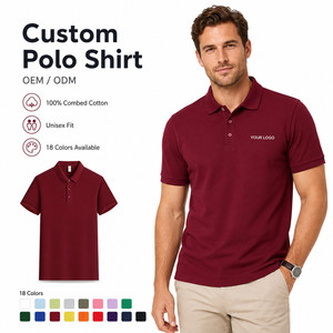 Custom Logo <strong>Polo</strong> <strong>Shirt</strong> Men <strong>Women</strong> Premium 100% Combed Cotton Private Label Corporate Uniform OEM ODM <strong>Golf</strong> <strong>Polo</strong> <strong>Shirt</strong> Wholesale - Product Image 1