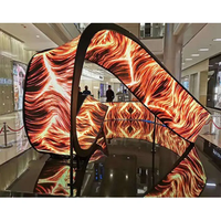 Écran LED flexible en forme de cylindre, module souple couleur pleine pour intérieur, 320x160mm, HD P1.2, luminosité 1000cd