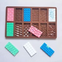 POLY CARBONATE PLASTIQUE DUBAÏ TABLETTE DE CHOCOLAT SILICIUM MOULE SILICIUM