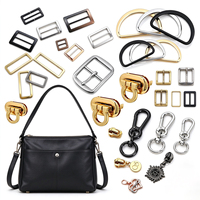 Kit de quincaillerie personnalisé ODM pour sacs à main avec boucle à came, anneau fendu et mousqueton pivotant pour personnalisation DIY de sacs à main avec polissage de surface
