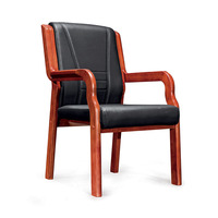 Mobilier commercial de haute qualité chaise de réception en bois massif mobilier de bureau chaise de conférence traditionnelle