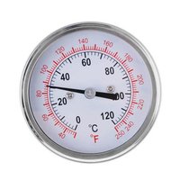 HUBEN-termómetro dial de 63mm con sonda para ahumador, parrilla, barbacoa, Hypersynes, estufa de casa, botella de agua, termómetro bimetálico