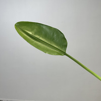 Palmera Verde Hawaiana de Simulación, Tallo Único de Plátano, Hoja de Tacto Real, Flor y Planta Artificial Decorativa