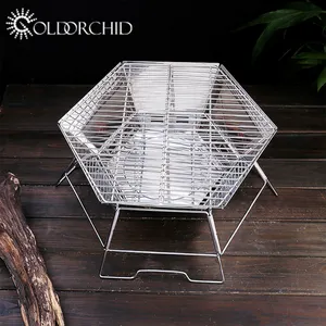 เตาฟืนสำหรับแคมป์ปิ้งก<span class=keywords><strong>ลา</strong></span>งแจ้งพับได้,เตาตั้งแคมป์ทำจากไม้มีความเสถียรเชื่อถือได้ - Product Image 1