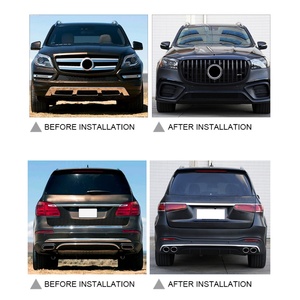 2013-2019 <b>Car</b> Modification Upgrade 2024+GLS53 AMG Old to New Surround Kit Front Bumper Rear Bumper Suitable for Mercedes Benz GL - Product Image 2