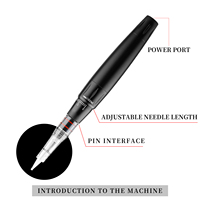 Machine à tatouer électrique sans fil numérique OEM WENYU en acier inoxydable léger pour maquillage permanent, stylo pistolet PMU MTS système universel