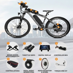 26, 27.5, 29 inç E-bisiklet Dönüşüm Kiti için PAS ve LCD Ekranlı Komple 52V 2000W Elektrikli Bisiklet Göbek <span class=keywords><strong>Motor</strong></span> Dönüşüm Kiti - Product Image 2