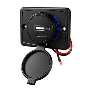 Prise USB double port 12V 24V à montage plat USB-A et USB-C QC3.0 PD3.0 pour sièges <span class=keywords><strong>de</strong></span> bus, autocars, mini-bus, remorques et <span class=keywords><strong>recharge</strong></span> <span class=keywords><strong>de</strong></span> <span class=keywords><strong>voiture</strong></span> - Product Image 1