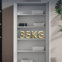Must-Have Armoire de classement en acier à 2 portes, 4 niveaux Armoire de rangement de fichiers en métal Solution de classement de meubles de bureau pour documents