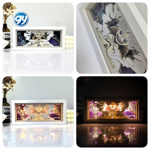 100 Nuove Lampade da Tavolo LED RGB RC Personalizzate, Artigianali con Incisioni Laser, Luci da Parete <span class=keywords><strong>Anime</strong></span> 3D, Scatola Luminosa con Ritagli di Carta - Product Image 6