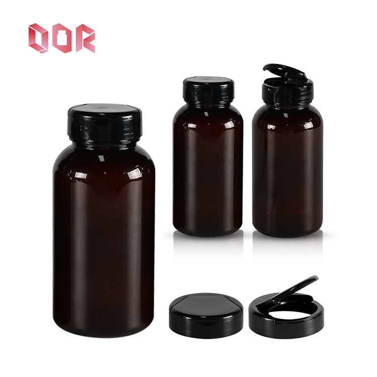 Wholesale 200ml150ml120ml100ml white PET Plastic Pill Bottle Capsule Medicine Vitamin Pharmaceutical packaging Bottle
