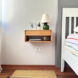 Mesita de Noche Flotante Moderna, Mesa Auxiliar de Pared con Almacenamiento, Diseño Minimalista, Muebles de Dormitorio, Color Personalizado - Product Image 3