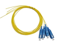 SC UPC Fibre Optique Pigtail 0.9mm 1M Simplex G657A Jaune