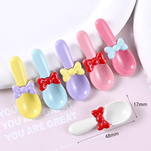 CHENXI Mini Moldes de Resina con Forma de Lazo de Mariposa para Manualidades DIY, Adornos de Pegamento en Crema para el Cabello, Decoración para Fundas de Teléfono, Estilo de Dibujos Animados 17x48mm - Product Image 3