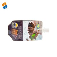Feiao Pack Sacs d'emballage de sachet en plastique de feuille d'aluminium brillant personnalisé Pochette à gousset latéral de bec de lait Pochette debout Sacs alimentaires