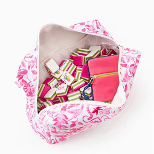 Keymall مخصصة في جميع أنحاء الطباعة الأمريكية بلاط <span class=keywords><strong>Mahjong</strong></span> الحقيبة سستة الحقيبة Mahj حقيبة تخزين السفر لعبة حقيبة نايلون سحاب البلاط - Product Image 1