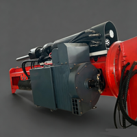 Accessoire de perforateur de roche hydraulique, compatible avec les excavatrices pour les opérations de carrière.