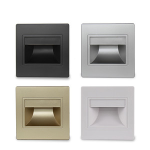 3W cầu thang trường hợp ánh sáng lõm dẫn bước Khung ánh sáng với PIR cảm biến chuyển động chiếu sáng sàn cho Câu Lạc Bộ khách sạn lối đi cầu thang kim loại 80 - Product Image 4