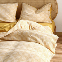 Parures de lit en coton doux 100 % personnalisables, style pastoral, motif végétal, tailles Queen/King européennes, vente en gros