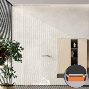 Puerta Interior Moderna Invisible Cosyhouse, Diseño de Panel Vertical de Madera Maciza, Insonorizada e Ignífuga para Baño, Cocina y Entrada - Product Image 6