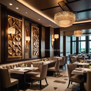 Un ensemble <span class=keywords><strong>complet</strong></span> de services de design et de décoration pour les tables et chaises de restaurants de luxe commerciaux, avec possibilité de personnalisation - Product Image 2