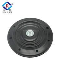 Plaque pivotante robuste en fer de 6'' et 10'' à rotation fluide avec roulements à billes entièrement en acier pour chaise pivotante de cuisine et de salon