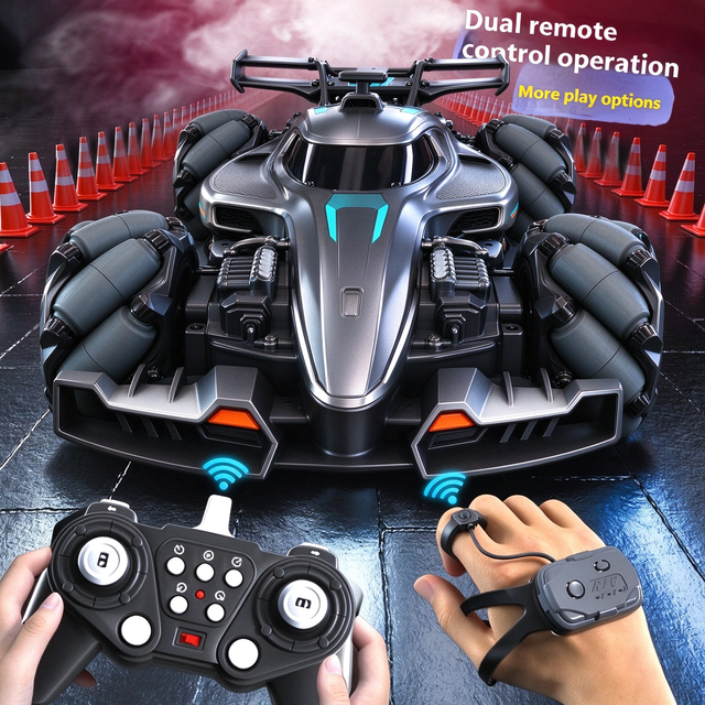 High Quality F1 Formula Gesture Induction Four-Wheel Drive Remote Control Racing Car Drift Spray Stunt Car for Boys Gift