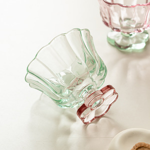 แก้วน้ำทรงดอกไม้สไตล์จีนสำหรับผู้หญิง ดีไซน์สวยงาม เหมาะสำหรับของหวาน ข้าวโอ๊ต นม หรือน้ำผลไม้ - Product Image 2