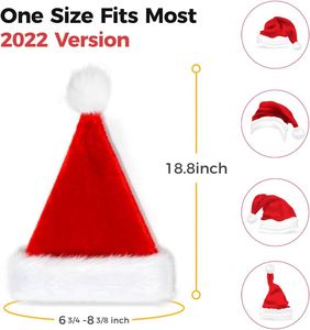 Gorro de Santa Claus Navideño de Felpa Larga con Pompón de Color Personalizado para Adultos - Uso en Fiestas y al Aire Libre - Product Image 4