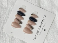 Lot de 10 faux ongles en gel PMMA peints à la main, vente en gros, best-seller, magnifiques, luxueux, personnalisés, faits à la main pour doigts, forme ballerine ou cercueil