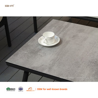 Ensemble de meubles de jardin en métal moderne BHR avec canapé en corde tressée et table basse pour patio de villa