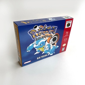 Blue Crystal Red Silver Yellow Green Gold Version with Tray Box <b>Game</b> Cartridge for N64 - Product Image 3