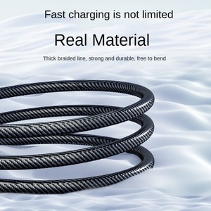 Trong suốt 120W siêu nhanh sạc cáp dữ liệu cho Iphone 15/16 Huawei CC/PD bện máy tính bảng sạc cáp công nghệ cao kỹ thuật số - Product Image 5