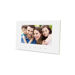 2 Dây Xe Buýt Đa Căn Hộ Xây Dựng Chuông Cửa Video Điện Thoại Cho Nhà Trắng Đèn LED DC 30V 7Inch TFT LCD Kim Loại + Bảng Acrylic - Product Image 4