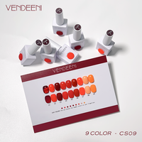 Vendeeni semi-permanent professionnel vernis à ongles peinture art fournitures gel vernis à ongles marque privée uv gel nail art bas quantité minimale de commande oem