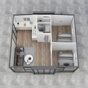 Casa Contenedor Expandible de Bajo Consumo, Edificio Modular Prefabricado para <span class=keywords><strong>Espacio</strong></span> Residencial <span class=keywords><strong>Temporal</strong></span> o Área de Trabajo - Product Image 4