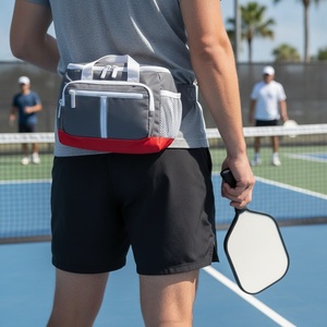 Sac banane de poitrine et de taille pour pickleball Base-Block, finition mate, en matériaux recyclés, avec logo personnalisé, vente en gros, sac banane de tennis - Product Image 3