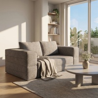 Canapé-lit modulaire moderne en tissu, pliable et convertible, emballage compressé sous vide, mobilier pour salon et appartement